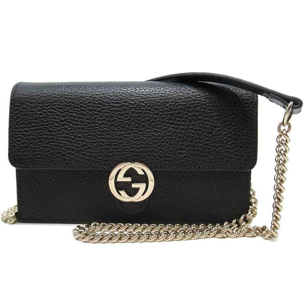 Gucci Women's Black Shoulder Bag with Silver Chain & GG Logo - Picture 8 of 11